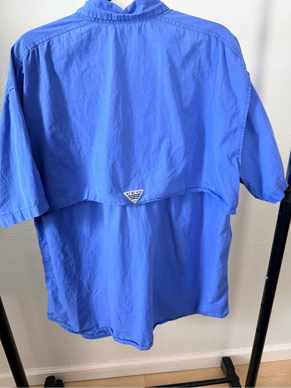 Columbia PFG Bonehead Fishing Shirt Blue Mens Size L Vented Outdoors - Picture 4 of 5